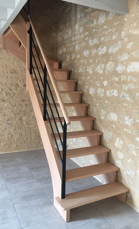 Pose escalier bois aluminium fer à Poitiers - Menuiserie Vriet et Fils